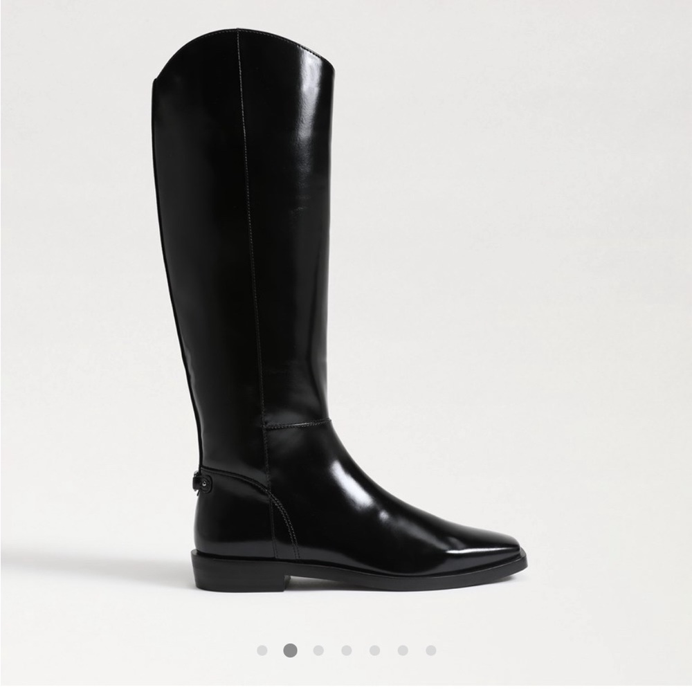 Sam Edelman Cesar patent riding boots- Wide Calf!